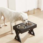 Raised Stainless Steel Dog Food Bowl