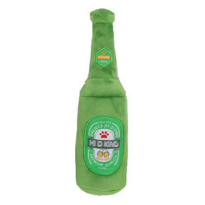 Durable Dog Chew Toy Beer Bottle Shape
