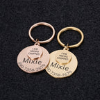 Personalized Dog Tag Keychain: Pet ID Collar
