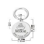Personalized Dog Tag Keychain: Pet ID Collar