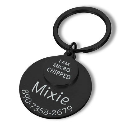 Personalized Dog Tag Keychain: Pet ID Collar