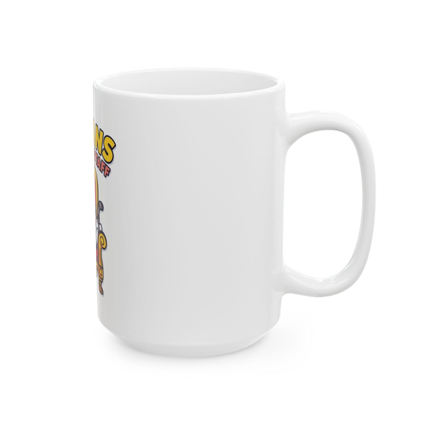 Funny Cat Mug | Humans are Just Staff, Cute Coffee Cup