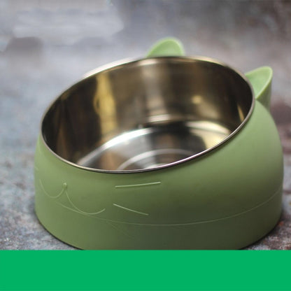Cat Head Shaped Stainless Steel Bowl – Small, Medium & Large
