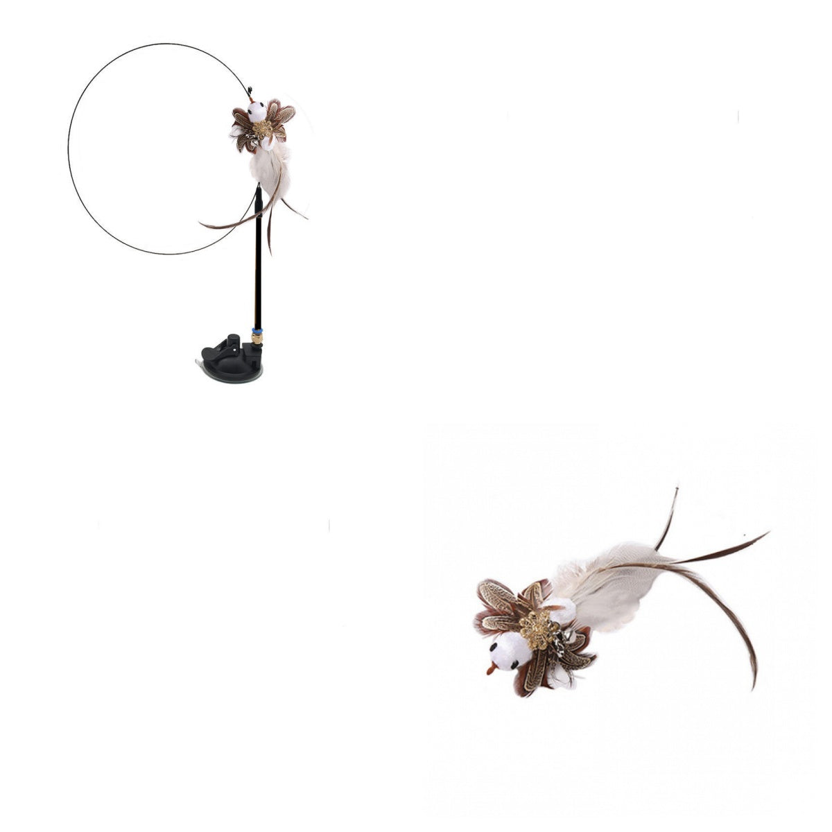 ToyTigris Handsfree Cat Teaser Stick