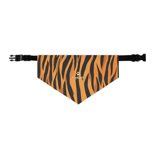 Pet Bandana Collar - Tiger Stripe Design