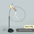 Handsfree Long Stick Feather Cat Toy Interactive Play for Cats