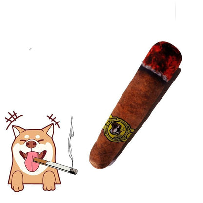 Plush Cigar Dog Toy