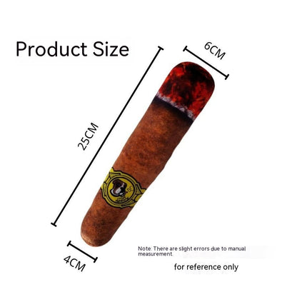 Plush Cigar Dog Toy