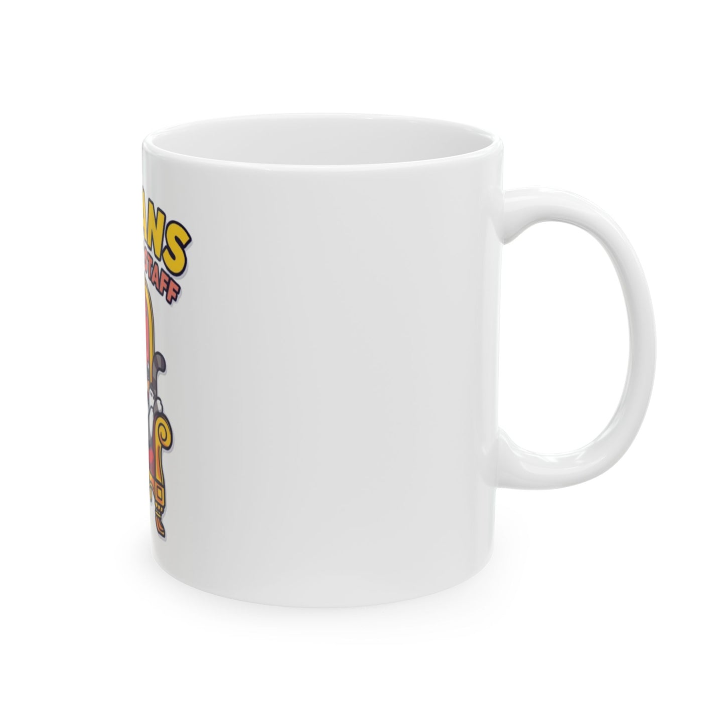 Funny Cat Mug | Humans are Just Staff, Cute Coffee Cup
