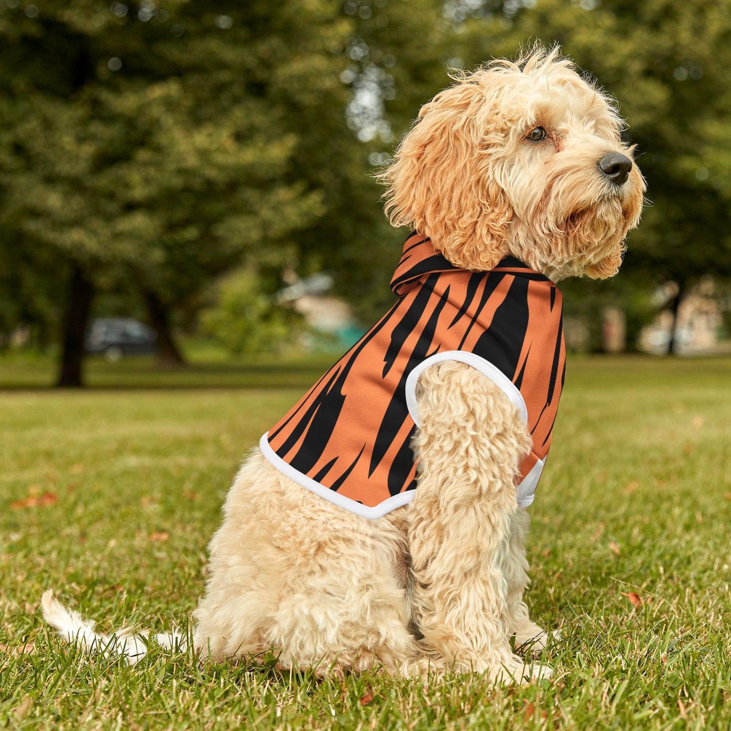 Pet Hoodie - Tiger Stripes Design