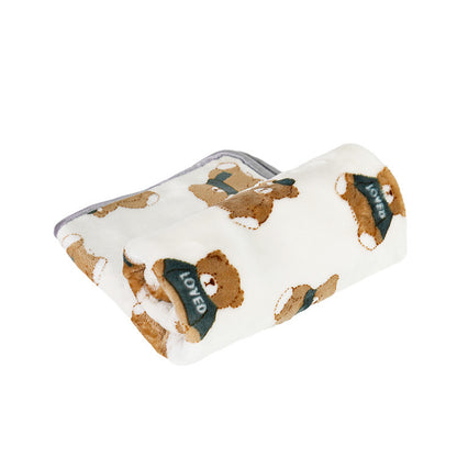 Soft Warm Pet Blanket – Cozy Dog & Cat Sleep Pad and Bed Cover