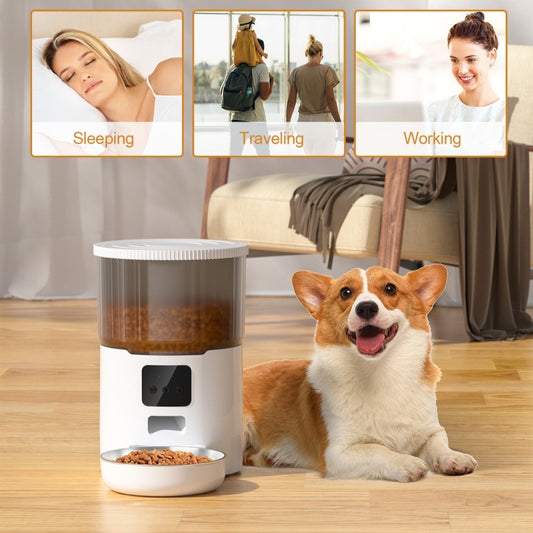 Automatic Pet Feeder with WiFi & USB Options