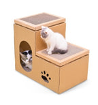Double Ladder Cat House – DIY Cat Playground & Scratching Board