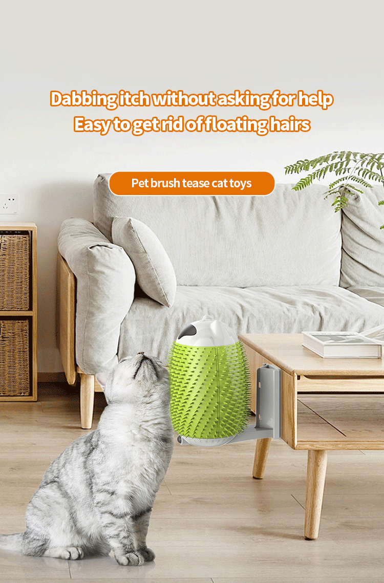 ToyTigris Smart Sensor Cat Brush and Massager