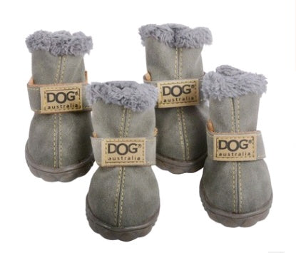 Hunde warme Schneestiefel