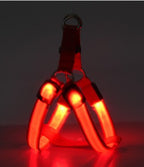 LED Luminous Dog Chest Strap Harness