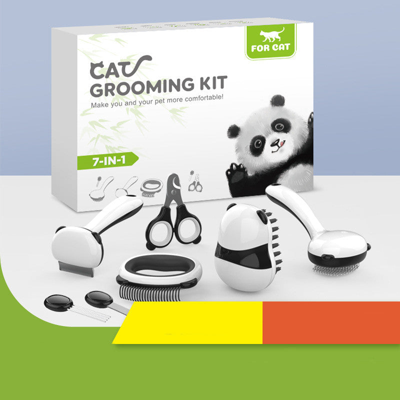 ToyTigris For Cat - Panda Grooming Kit