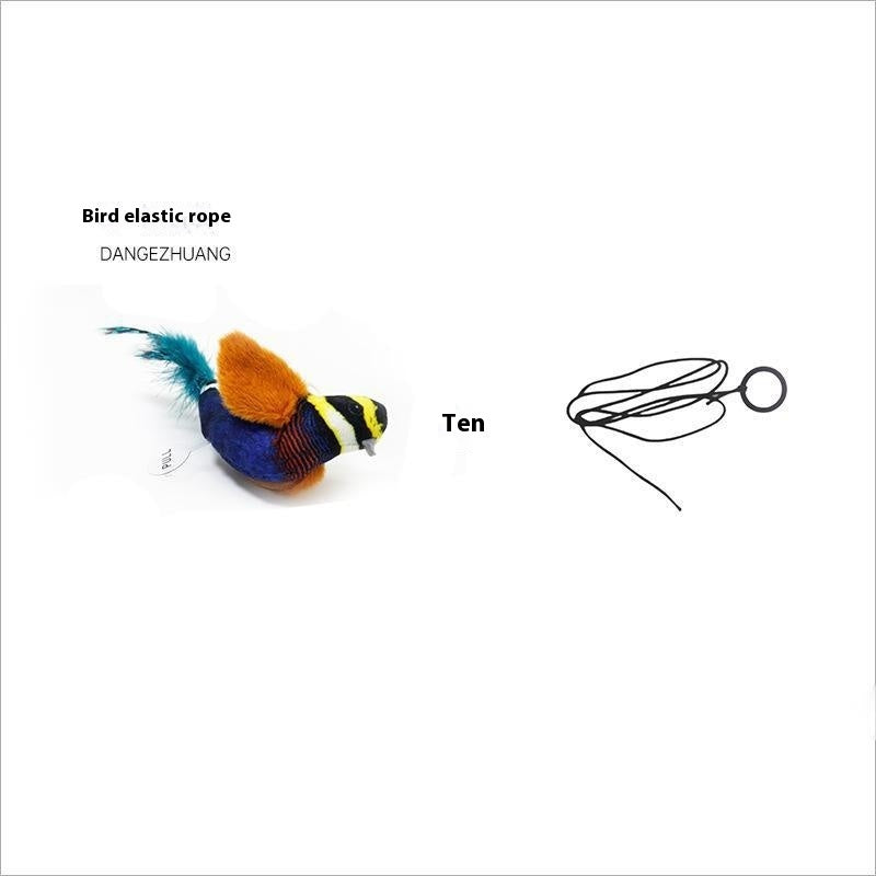 Simulation Plush Sound Bird Toy For Cats