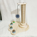 Solid Wood Cat Scratcher With Catnip