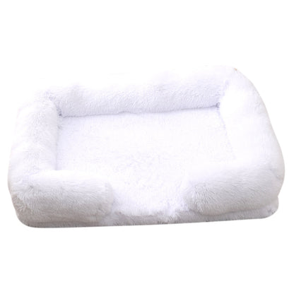 Winter Plush Dog Bed