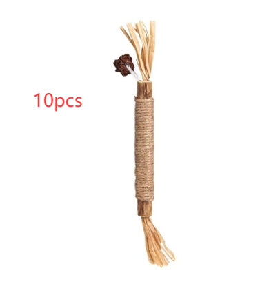 ToyTigris Natural Sisal Catnip Dental Stick