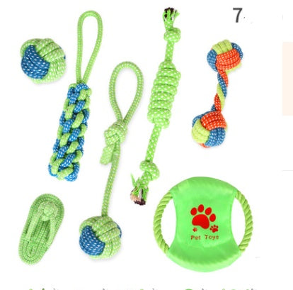Cotton Rope Knot Dog Toy Set