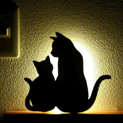 LED Cat & Dog Shadow Night Light