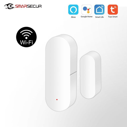 Tuya Smart WiFi Door & Window Sensor – Remote Alert, Voice Control