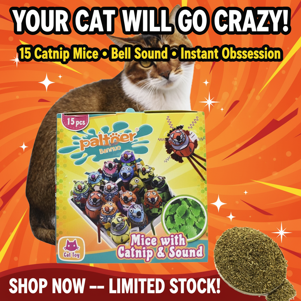 ToyTigris Paltner Bannuo Catnip Mouse Set of 15