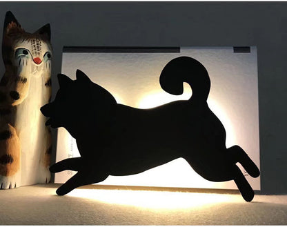 LED Cat & Dog Shadow Night Light
