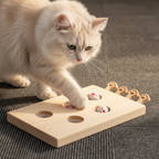 ToyTigris Wooden Whack-a-Mouse Cat Toy