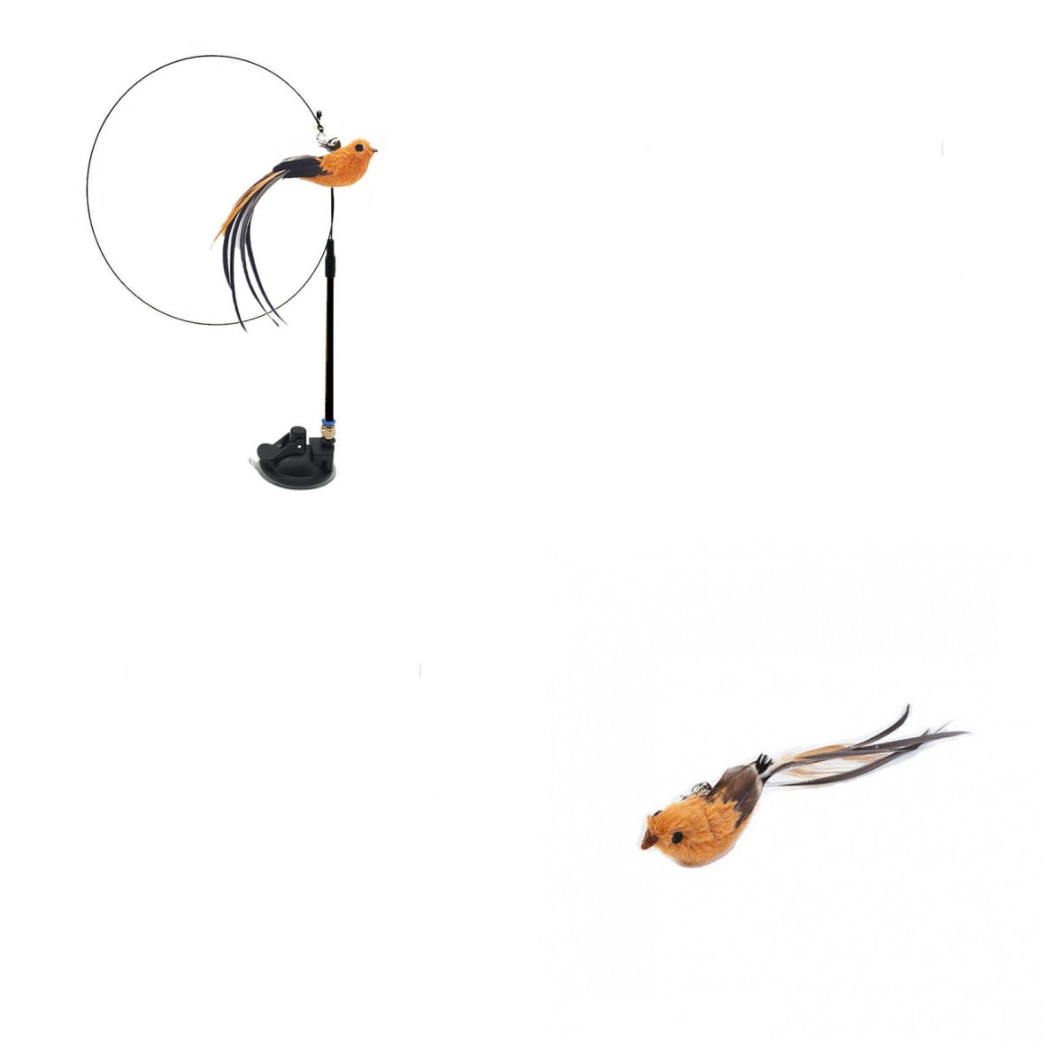 ToyTigris Handsfree Cat Teaser Stick