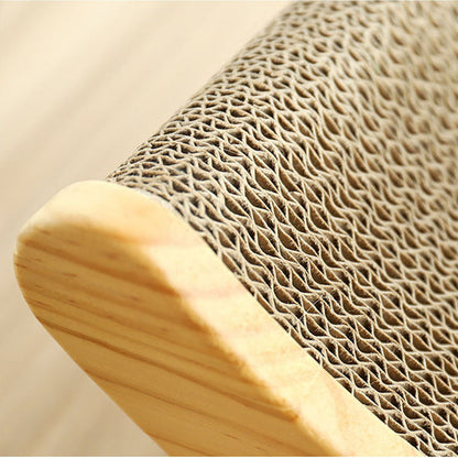 U-Shaped Cat Scratcher Bed Paw Grinder & Play Toy