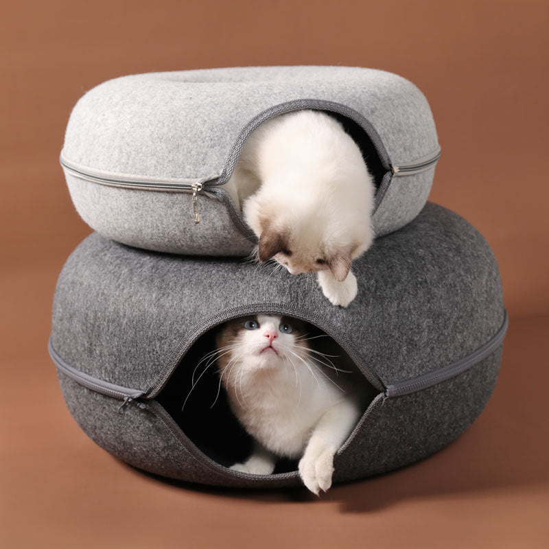 Round Woolen Cat Nest Four Seasons Available