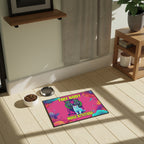 Colorful Pet Mat with Tiny Body Huge Attitude Cat and Tiger Design