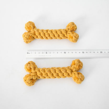 Durable Cotton Bone Toy – Bite-Resistant Chew & Play