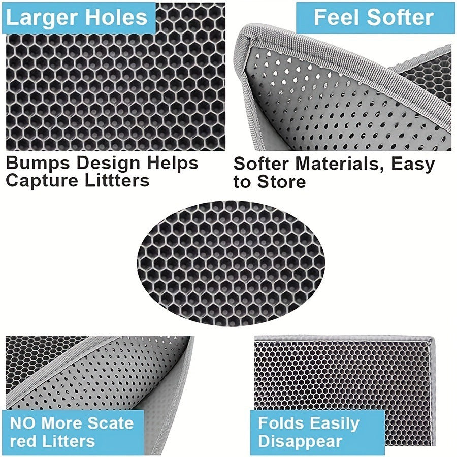 Double-Layer Cat Litter Mat