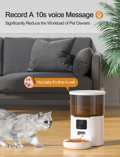 Automatic Pet Feeder with WiFi & USB Options