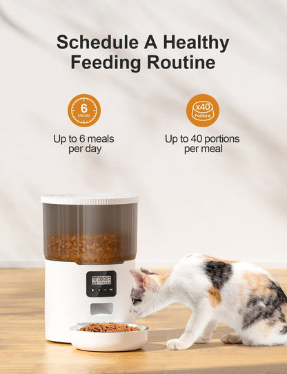 Automatic Pet Feeder with WiFi & USB Options