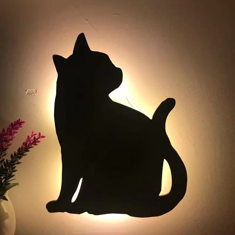 LED Cat & Dog Shadow Night Light