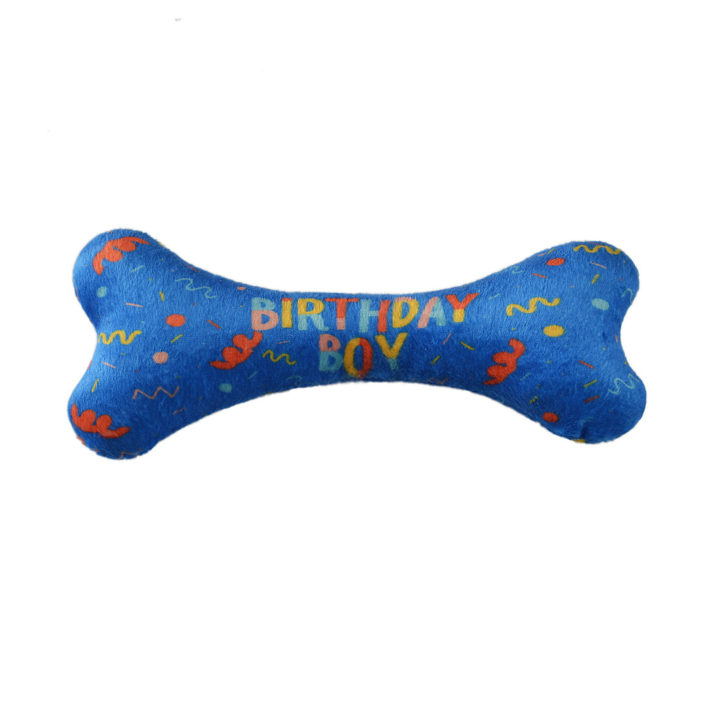 ToyTigris Dog Birthday Scarf and Toy Bone Set