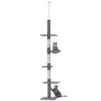 ToyTigris 5-Tier Adjustable Floor to Ceiling Cat Tree