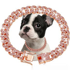 Pet Diamond Collar Cuban Link Necklace