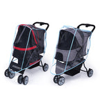 Waterproof Pet Stroller With Rain Cover