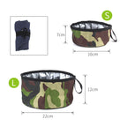 Oxford Cloth Outdoor Dog Food Bowl Portable & Durable