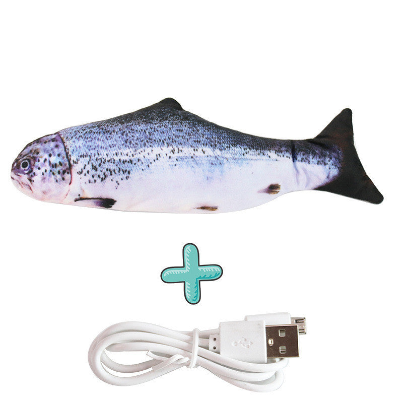 Interactive USB Rechargeable Cat Toy Fish