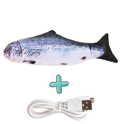 Interactive USB Rechargeable Cat Toy Fish