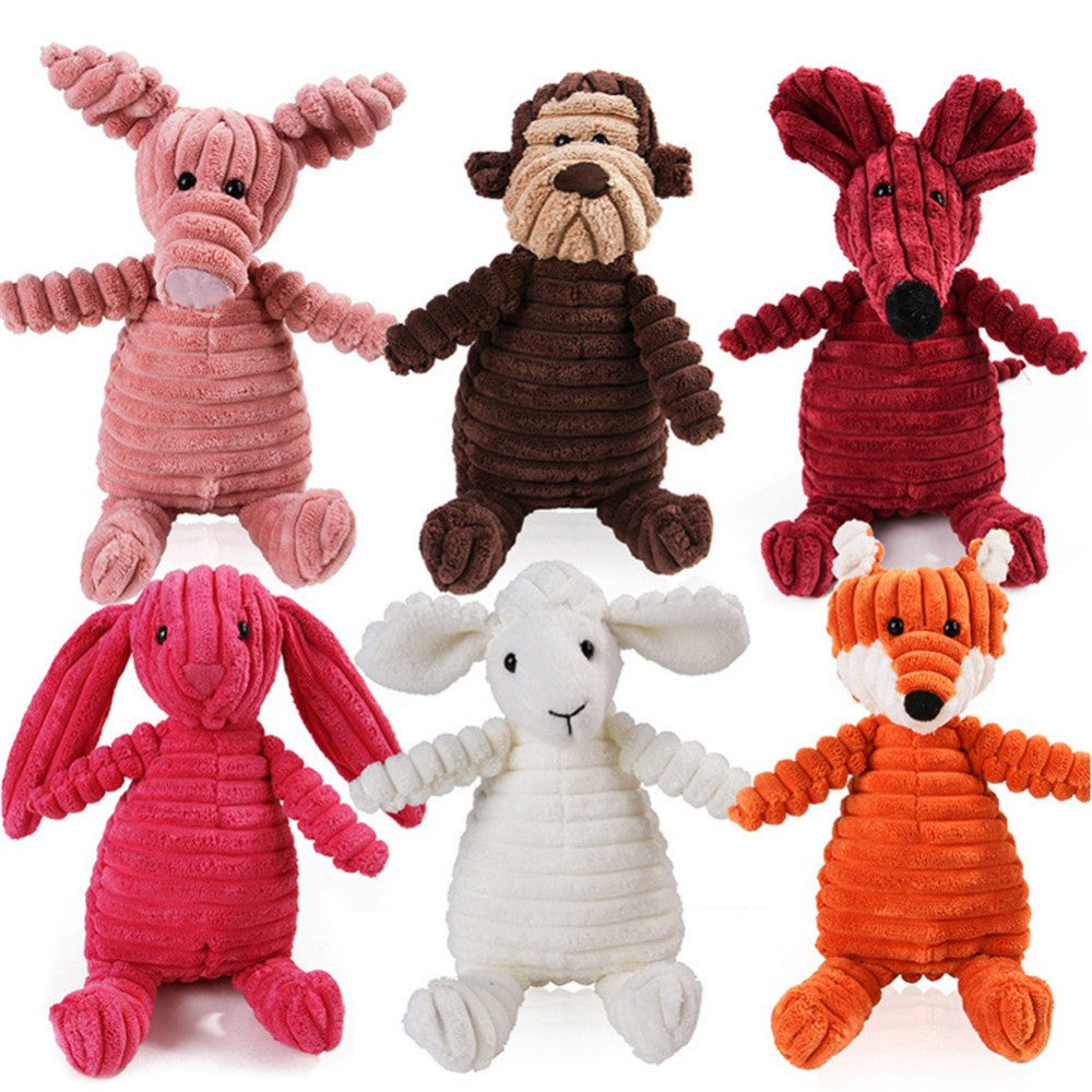Teeth Cleaning Animal Plush Dog Toy
