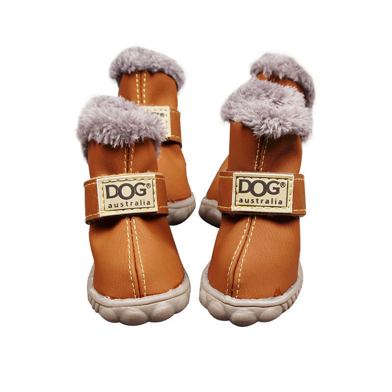 Hunde warme Schneestiefel
