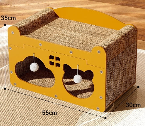 ToyTigris Premium Sisal and Corrugated Cat Scratchers